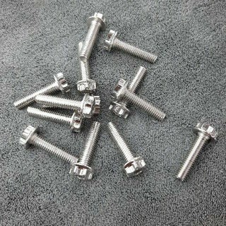 Ốc Inox mẫu Salaya 6 li 2.5 gắn lốc máy