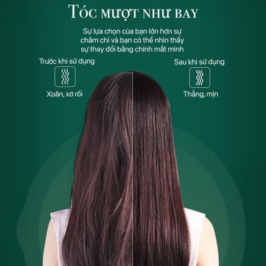 Lược Điện Chải Tóc Kiêm Máy Uốn - Duỗi - Ép Tóc Chuyên Nghiệp Giúp Tạo Kiểu Nhanh Chóng Với 6 Mức Nhiệt - BH 12 Tháng