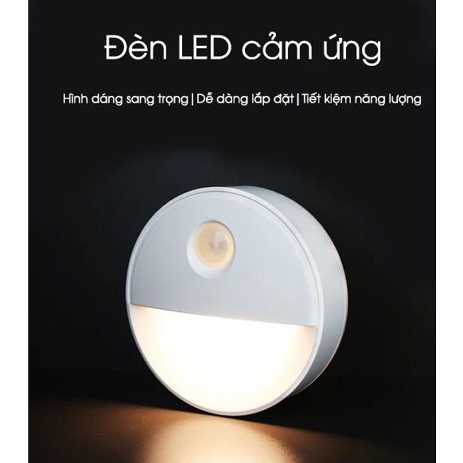 Đèn Led Dán Tường Cảm Ứng Tự Động Sáng Khi Có Tiếng Động, Tự Động Tắt Sau 15s Rời Đi