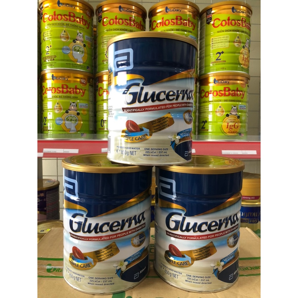 SỮA GLUCERNA ÚC 850G - MUA 3 HỘP TẶNG BỘ CHÉN CAO CẤP TRỊ GIÁ 150.000Đ