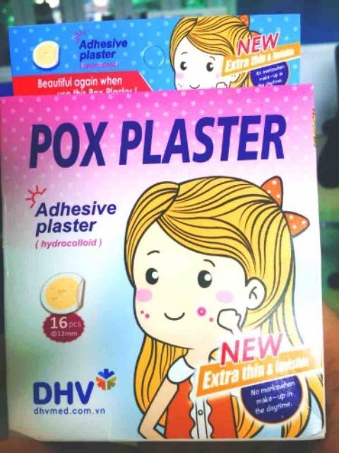 Miếng dán mụn Pox Plaster (hộp 16 miếng)