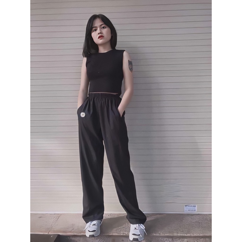 Quần Hoa Cúc Siêu Đẹp Daisy Pant Chất vải Kaki freesize dưới 70kg | BigBuy360 - bigbuy360.vn
