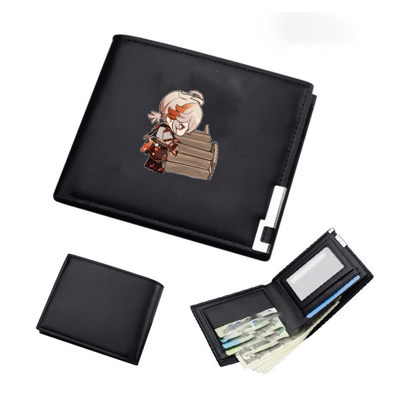 Ví da cầm tay nam nữ in hình nhân vật KAZUHA Genshin Impact game chibi anime xinh xắn thời trang