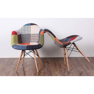 Ghế eames thổ cẩm không tay
