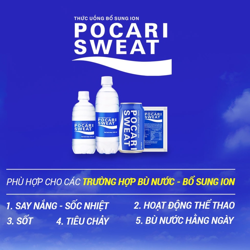 BỘT POCARI SWEAT HỘP 13G X 5GÓI - THỨC UỐNG BỔ SUNG ION