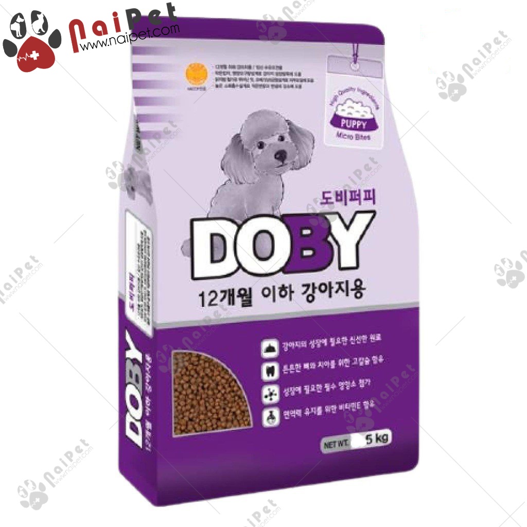 Thức Ăn Hạt Cho Chó Con Doby Pupyy Túi 5kg