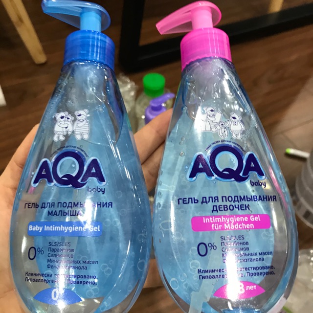 Dung dịch vệ sinh Aqa cho bé trai, bé gái