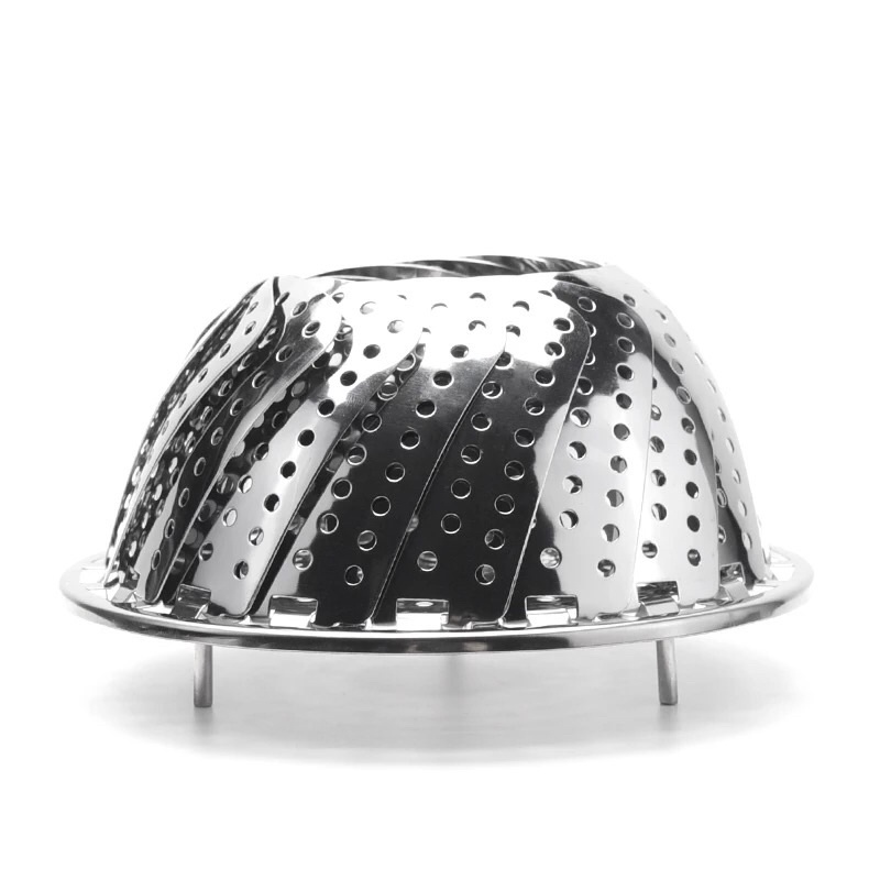 Vĩ hấp xoè inox tiện dụng có thể bung hoặc gấp gọn dùng làm xửng hấp cá xửng bánh bao