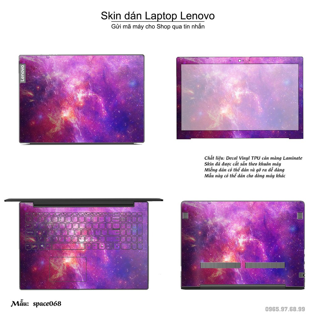 Skin dán Laptop Lenovo in hình không gian _nhiều mẫu 12 (inbox mã máy cho Shop)