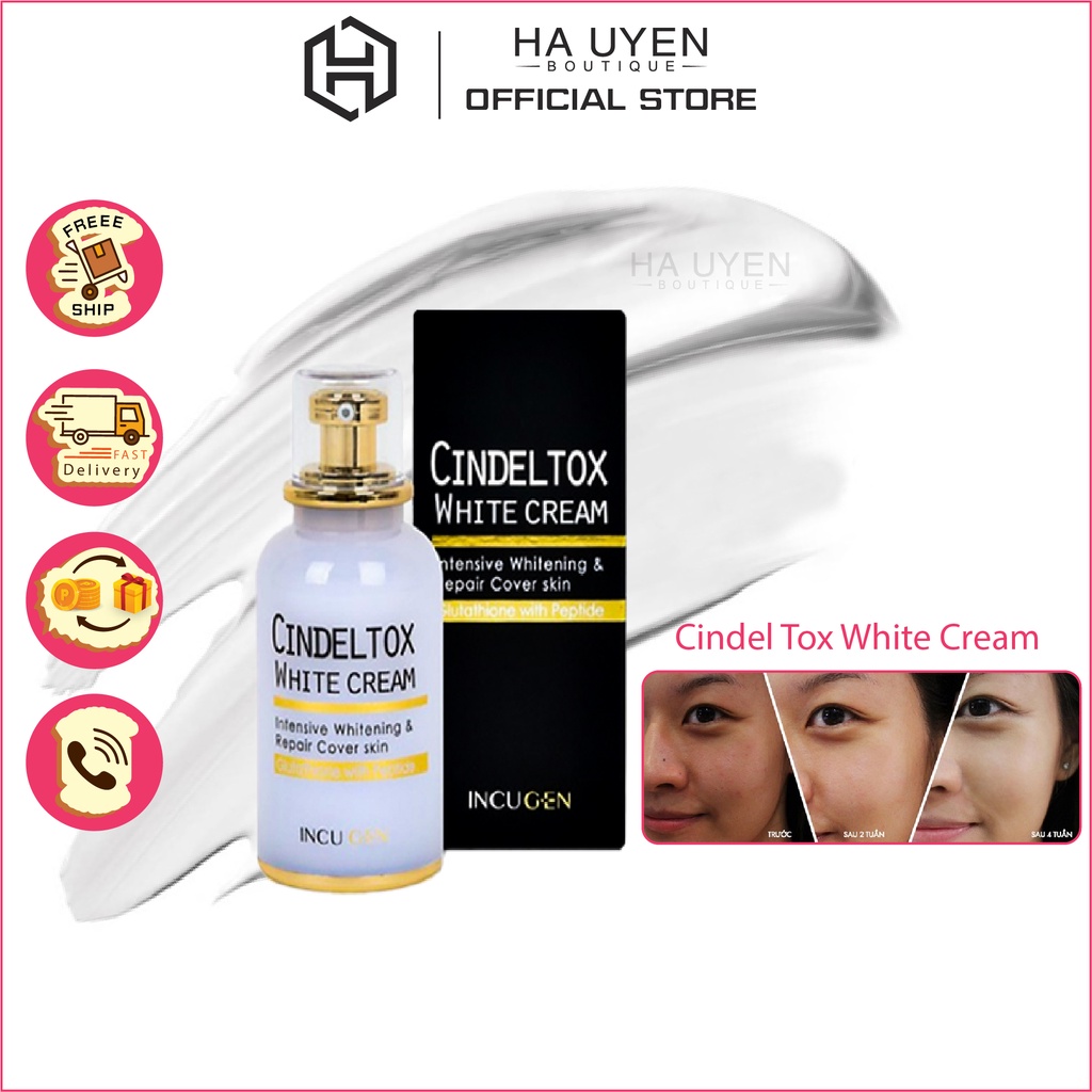 Kem Dưỡng Trắng Cindel Tox White Cream HÀN QUỐC 50ml ,  [CHÍNH - HÃNG]