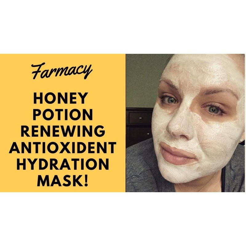 Mặt nạ dưỡng ẩm giảm lão hoá Farmacy Honey Potion Renewing Antioxidant Hydration Mask