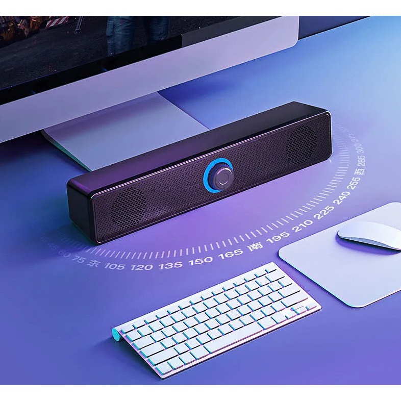 Loa Vi Tính Bluetooth LeerFei Sound Bar Led Mini E-3511 Dùng Cho Máy Tính Bàn Tivi - Hàng Fullbox