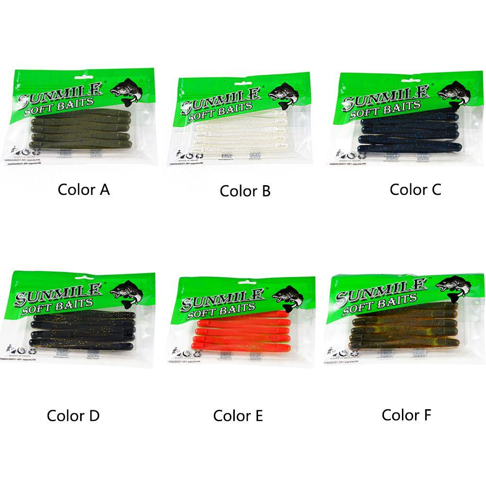 LET Set 10 Mồi Câu Cá Mềm Hình Con Sâu Kích Thước 12cm / 3g