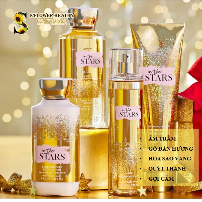 ✨ In The Stars | Bộ Sản Phẩm Gel Tắm - Dưỡng Thể - Xịt Thơm Mịn Da Lưu Hương Toàn Thân Bath &amp; Body Works