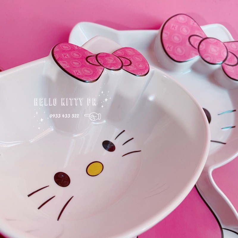 Chén dĩa 3D mẫu mới Hello Kitty