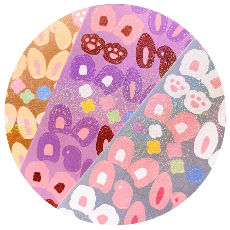 Stickers Trang Trí Ảnh Họa Tiết Tai Thỏ