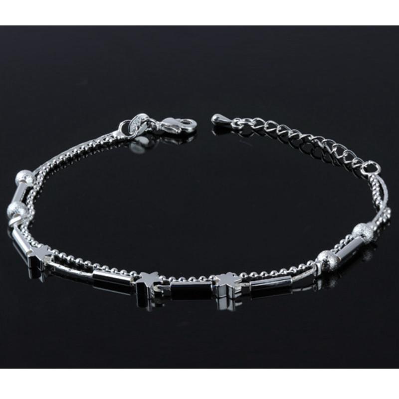 Lắc Chân Bạc 925 Thanh Lịch