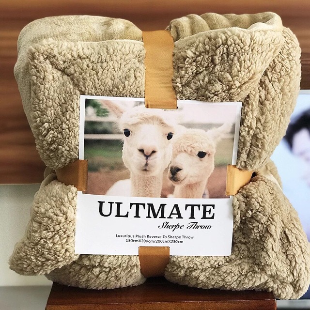 Chăn_lông_cừu_ULTIMATE loại 1 nặng 2,2kg full 9 màu