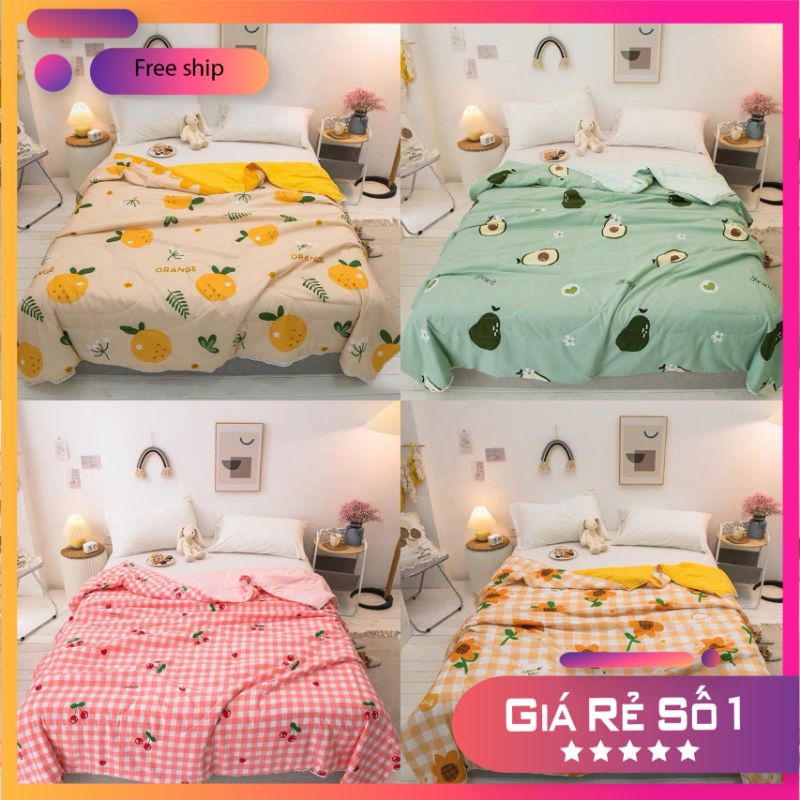 Chăn Hè ❤Siêu Rẻ❤ Mát Dịu 4 Mùa Kích Thước Chăn 2m*2m2