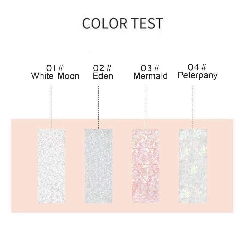 [Hàng mới về] Phấn mắt dạng gel ánh nhũ lấp lánh JP6 4 màu sắc tùy chọn