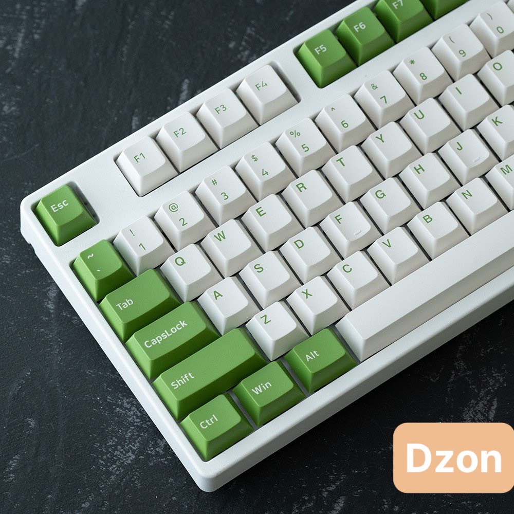 Keycap Matcha Trà Xanh Profile XDA hoặc OEM nhựa PBT cao cấp 125 nút in Dye-Sub