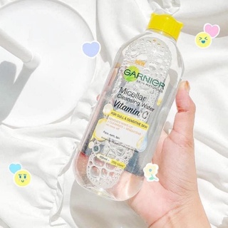 Tẩy trang Garnier Micellar Vitamin C làm sạch và sáng da 400ml