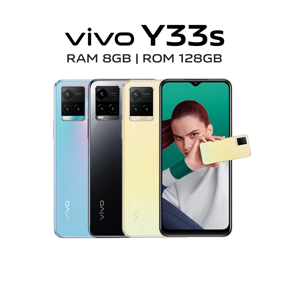 [Mã ELBAU1TR giảm 5% đơn 3TR] Điện thoại Vivo Y33s 8GB + 128 GB - Hàng chính hãng