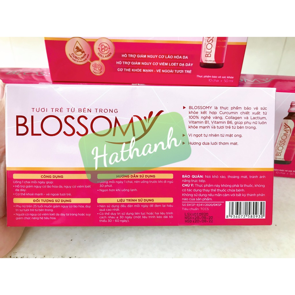 Collagen Blossomy - sáng da, khoẻ dạ dày - Hộp 10 chai | BigBuy360 - bigbuy360.vn