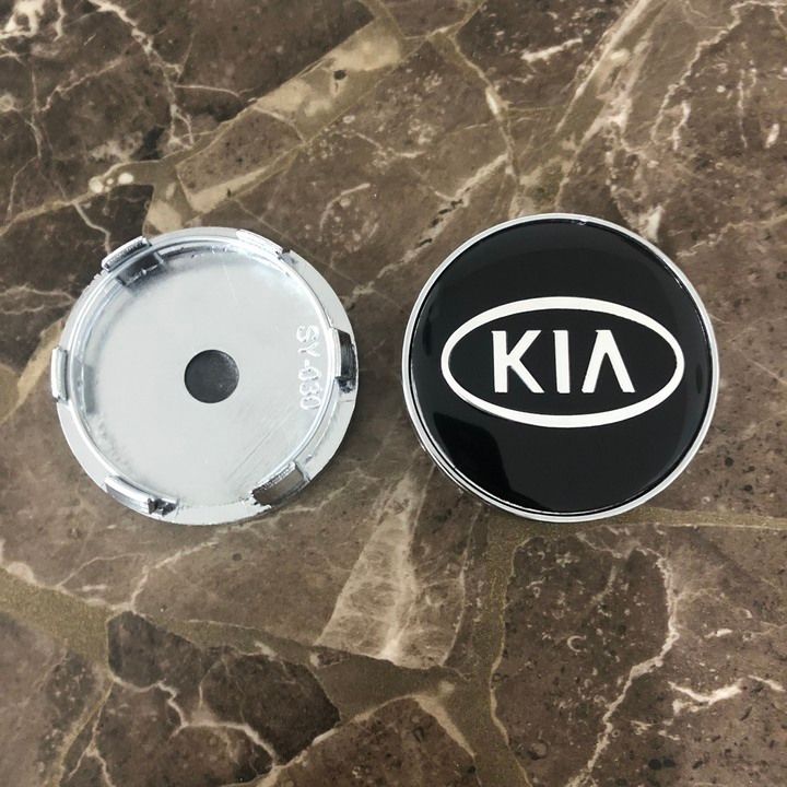 Logo chụp mâm, ốp lazang bánh xe ô tô Kia đường kính 60mm