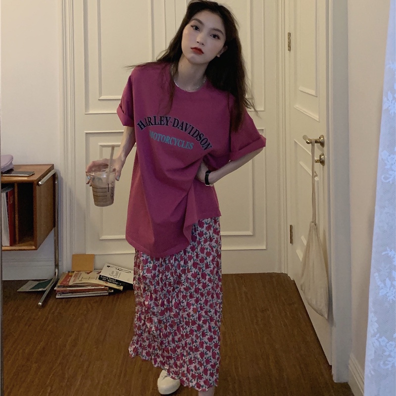 Chân Váy Hoa Lưng Cao Dáng Rộng Thời Trang Mùa Hè Xinh Xắn 2022