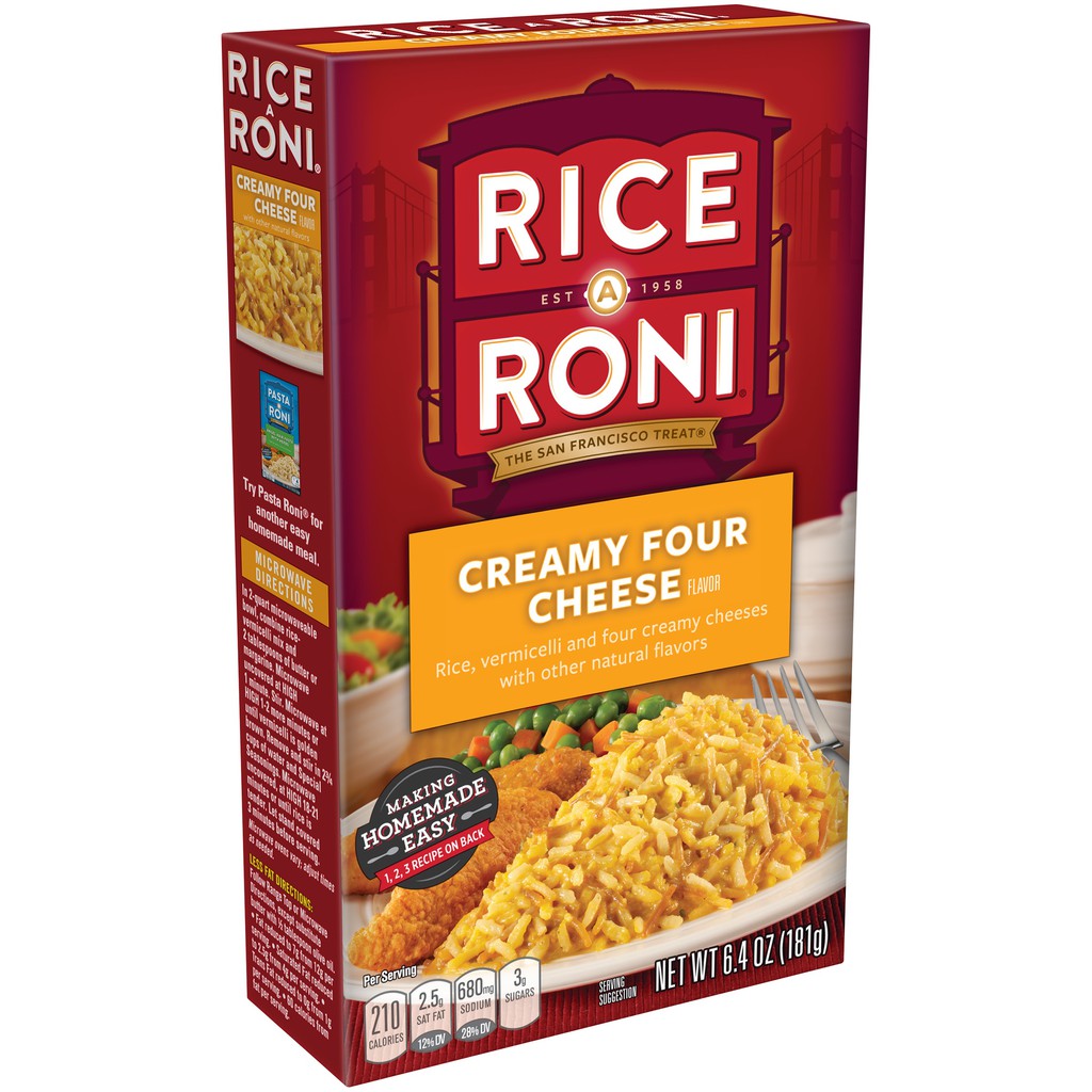 (Cơm kiểu Mỹ) Hỗn hợp cơm gạo vị phô mai kem Rice A Roni 181gr