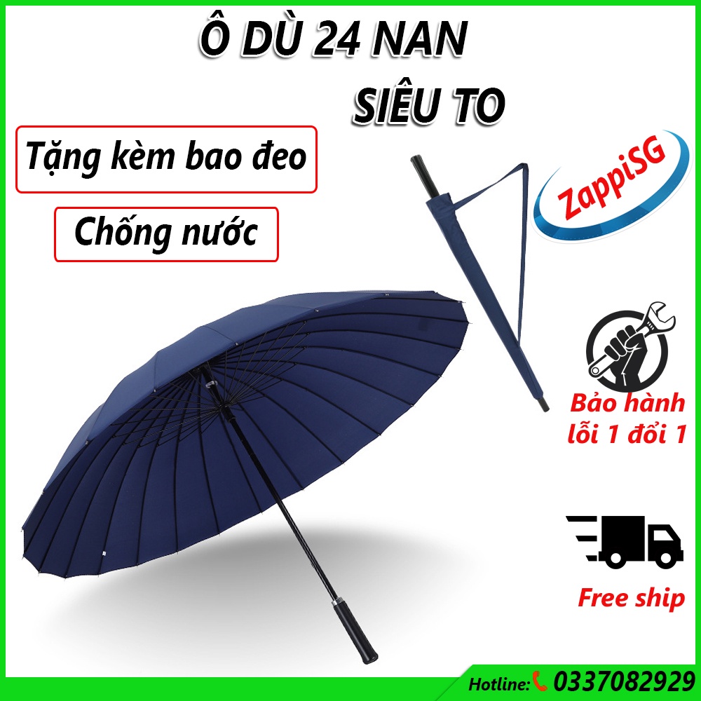 ✔️  Ô siêu to nan siêu cứng 24 nan,cứng cáp vải dày dặn ,bền,đẹp có quai đeo tiện lợi