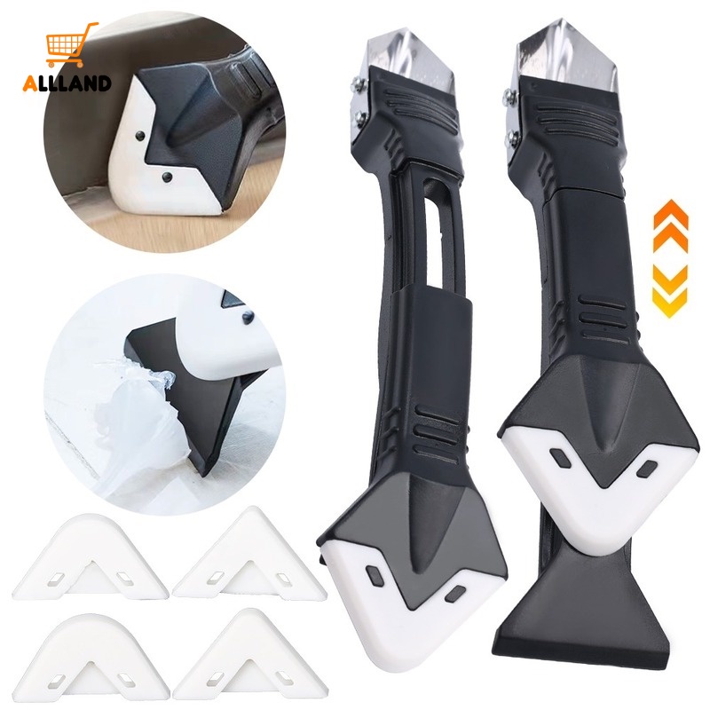 Dụng Cụ Cạo Cạnh Kim Loại Hai Đầu 5 Trong 1 Đa Năng