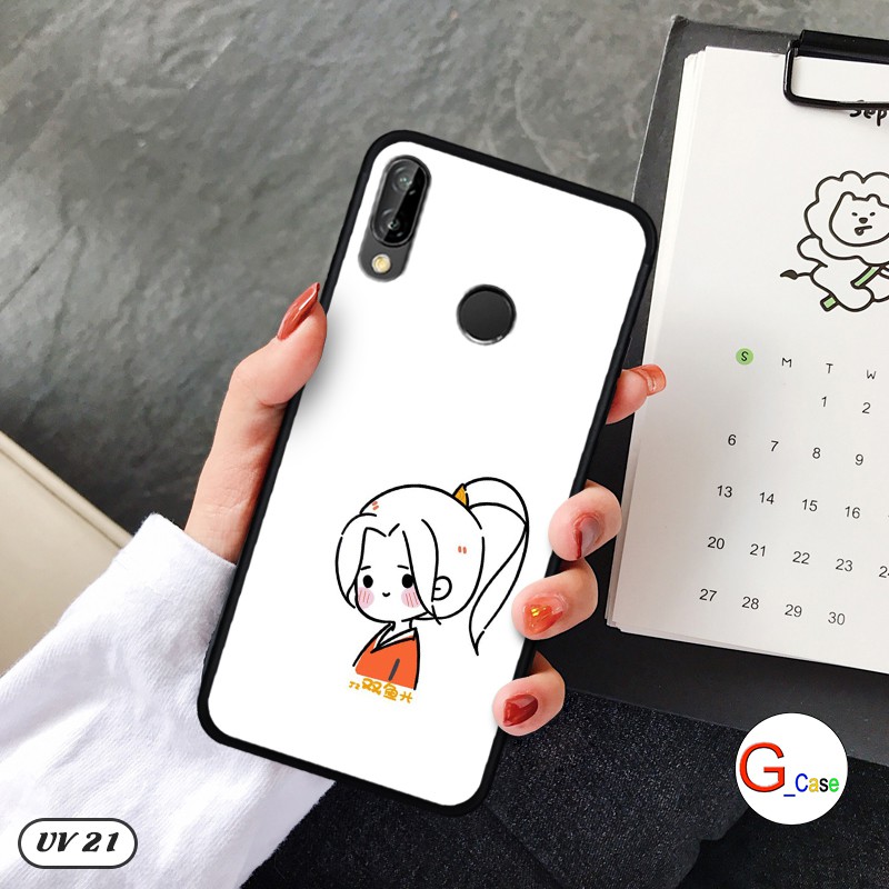 Ốp lưng Huawei Nova 3e lưng nhám - ngộ nghĩnh