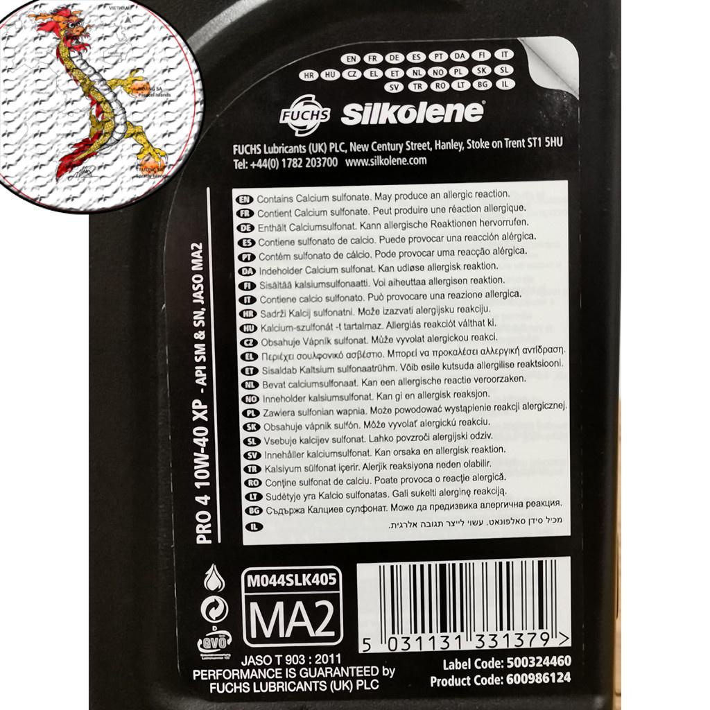 [Giá hủy diệt] Nhớt Fuchs Sikolene Pro 4 XP 5W40 - 10W40, nhớt xe máy xe côn tay fuchs 10W40 hoặc 5W40 SP của phái mạnh