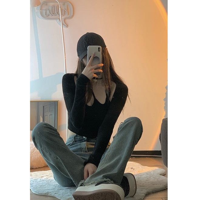 Quần Jeans Nữ Lưng Cao Ống Loe Thời Trang