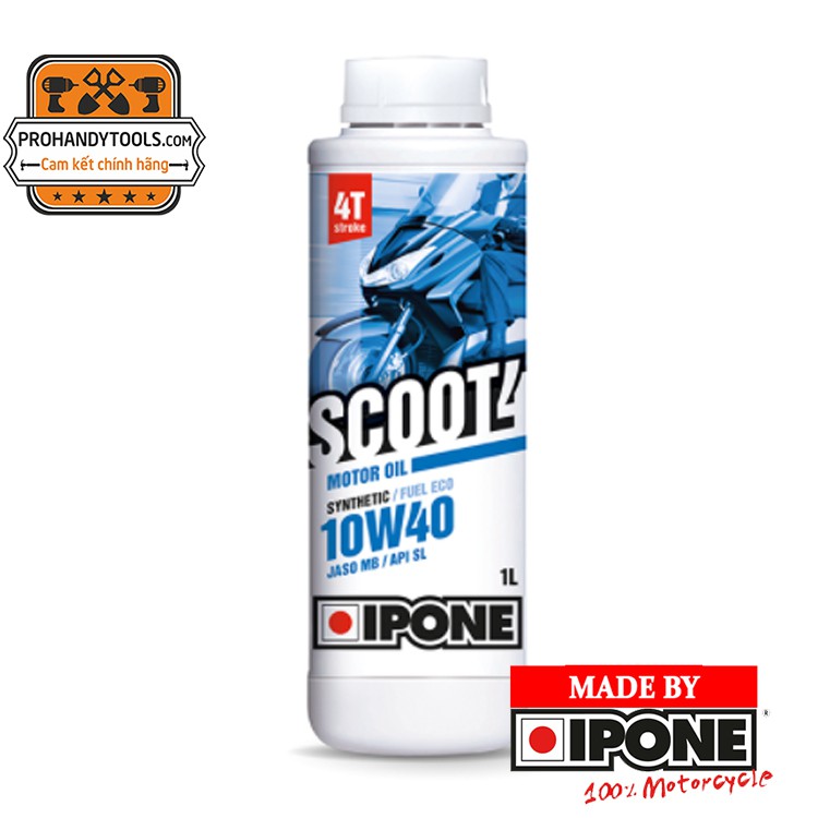 Dầu Nhớt IPONE Scoot 4 Dành Cho Xe Tay Ga 1L