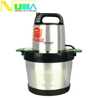 Máy xay thịt công suất 1000W, cối inox 6L Osako OST-1020, bảo hành 12 tháng, xay ớt xả, tỏi,...