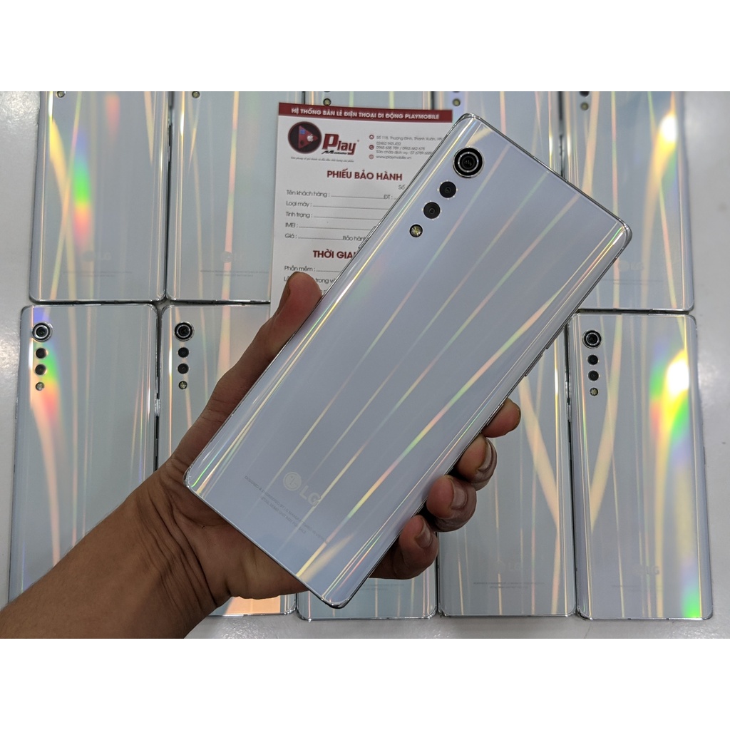 Điện thại LG Velvet 5G 2 SIM Ram 6GB BỘ nhớ 128GB . Nguyên Zin đẹp , màn không ám ố , kèm sạc LG chính hãng , Playmobile