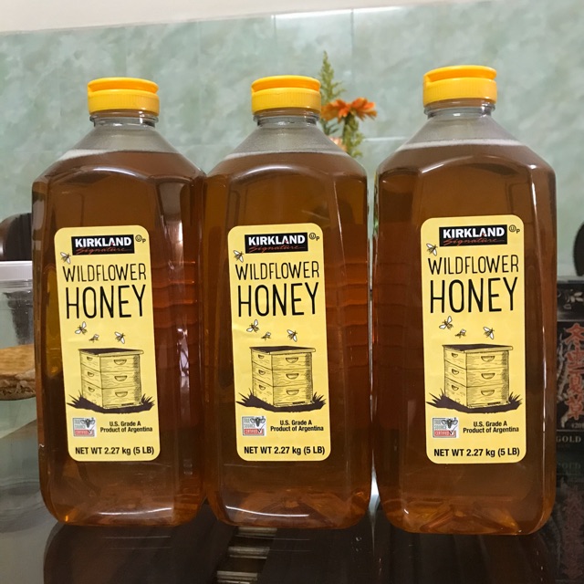 Mật ong Kirkland Wildflower Honey 2,27kg - MỸ ( date 2022)