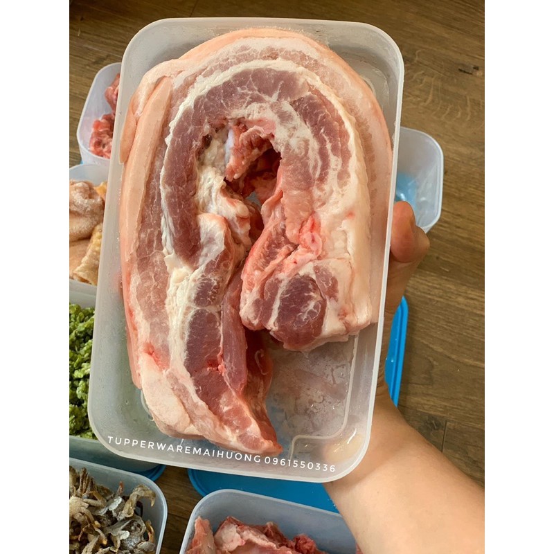 Tupperware - Hộp trữ đông freezermate 650ml dẹt