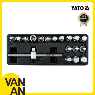 Bộ khẩu tháo ốc xả dầu 3/8 inch- 18 chi tiết yt-0599
