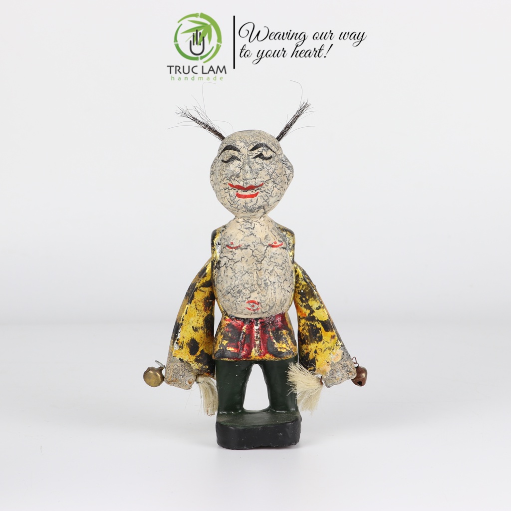 Rối Gỗ Ông Địa, Cô Tiên, Ông Lão Câu Cá Cỡ Nhỏ - Trúc Lâm Handmade
