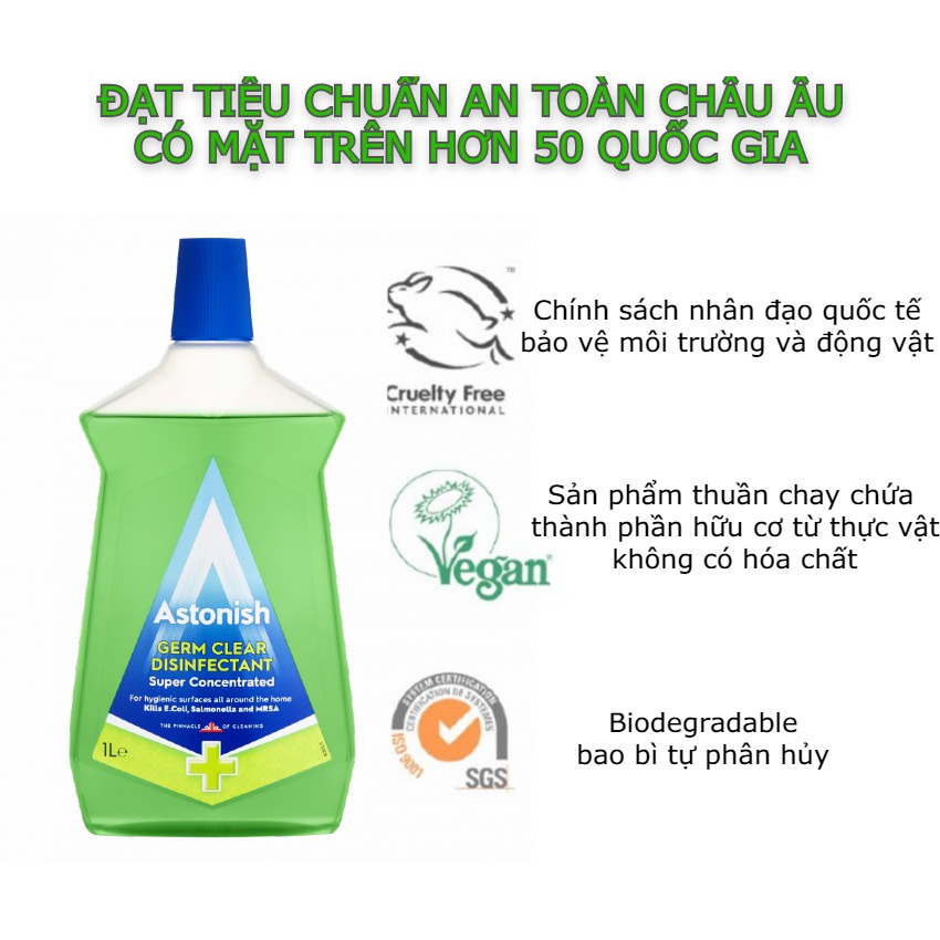 Dung dịch vệ sinh tủ lạnh diệt khuẩn lau nắm tay cửa, lau sàn nhà, bàn ghế, lau chùi đồ chơi của trẻ em C9228