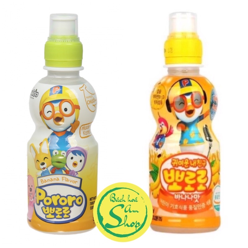 Nước trái cây Pororo Paldo Hàn Quốc vị Chuối chai 235ml