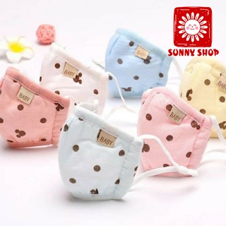 Khẩu Trang Vải Xô 5 Lớp An Toàn, Dễ Thương Cho Bé Yêu 1-3 Tuổi