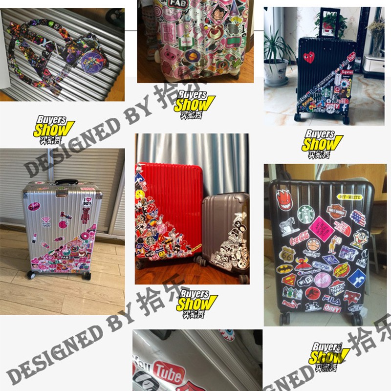 Set 50 miếng sticker dán trang trí chống thấm hình những cô gái gợi cảm