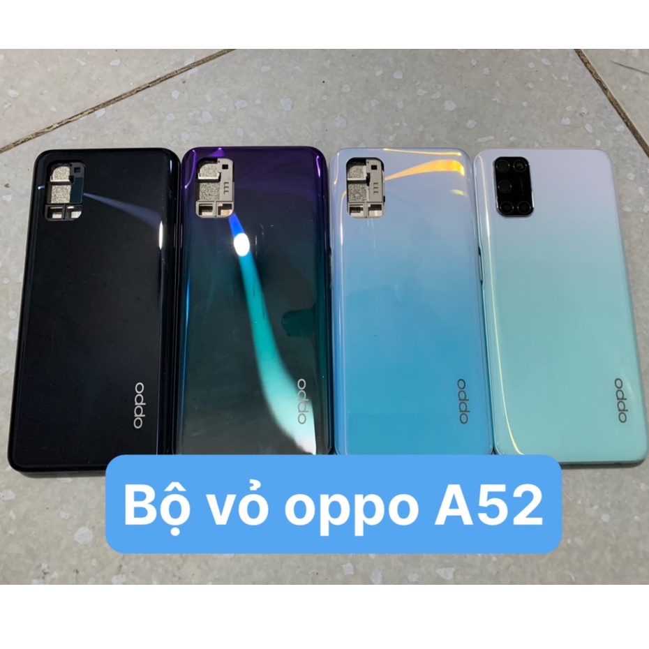 Bộ vỏ zin new Oppo A52 2020 / oppo A92 2020 dùng chung - ( gồm lưng, sườn, xương, phím âm lượng, kính camera )