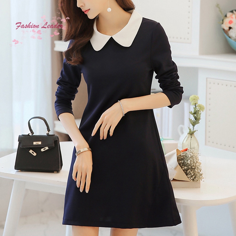 Đầm tay dài cổ lá sen thời trang cho nữ | BigBuy360 - bigbuy360.vn