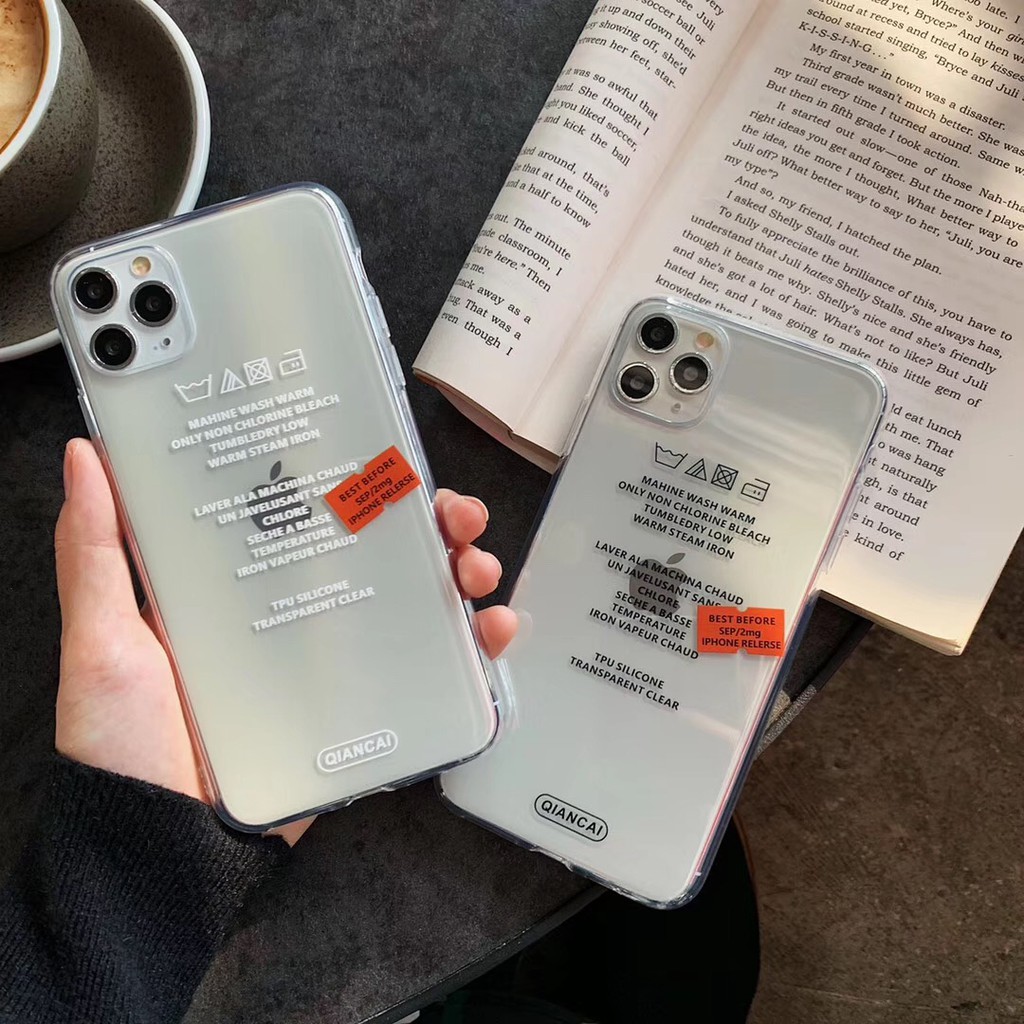 Ốp điện thoại dẻo in hình mác áo nền trong suốt độc đáo cho IPhone11 11Pro Max 7Plus 8 X XR XS Max | BigBuy360 - bigbuy360.vn